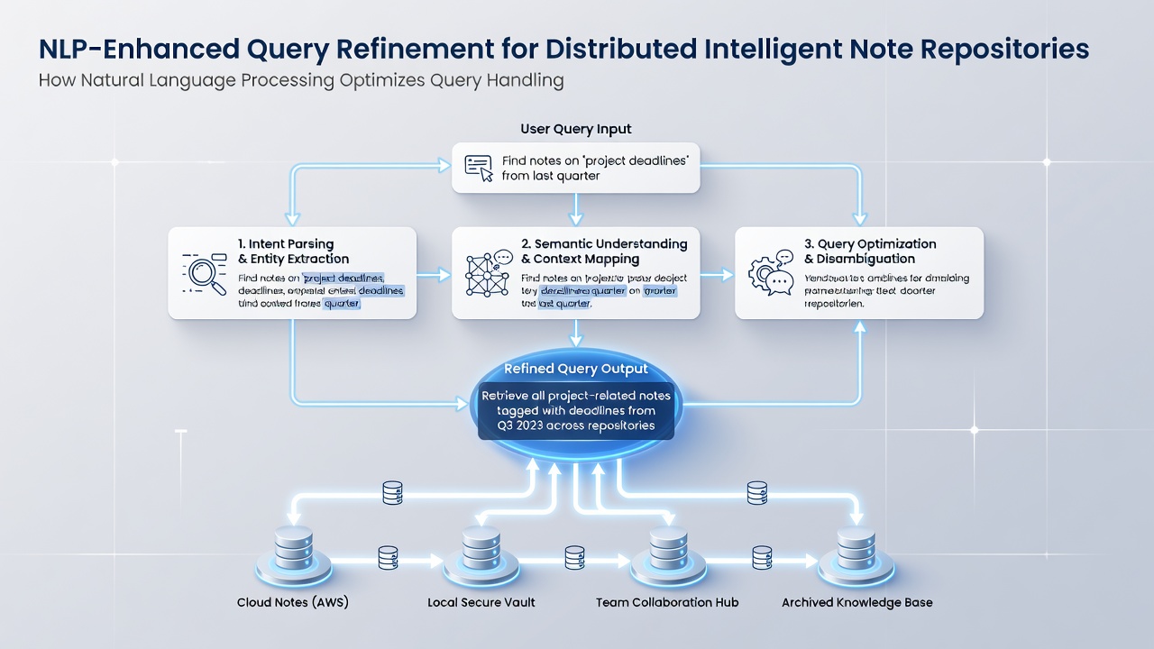 NLP algorithms processing queries in a shared intelligent note repository for remote collaboration